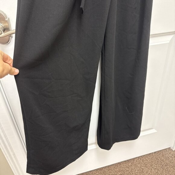 New Donna Karan Size 8 Black Belted Sleeveless Straight Leg Jumpsuit NWT - Picture 6 of 12